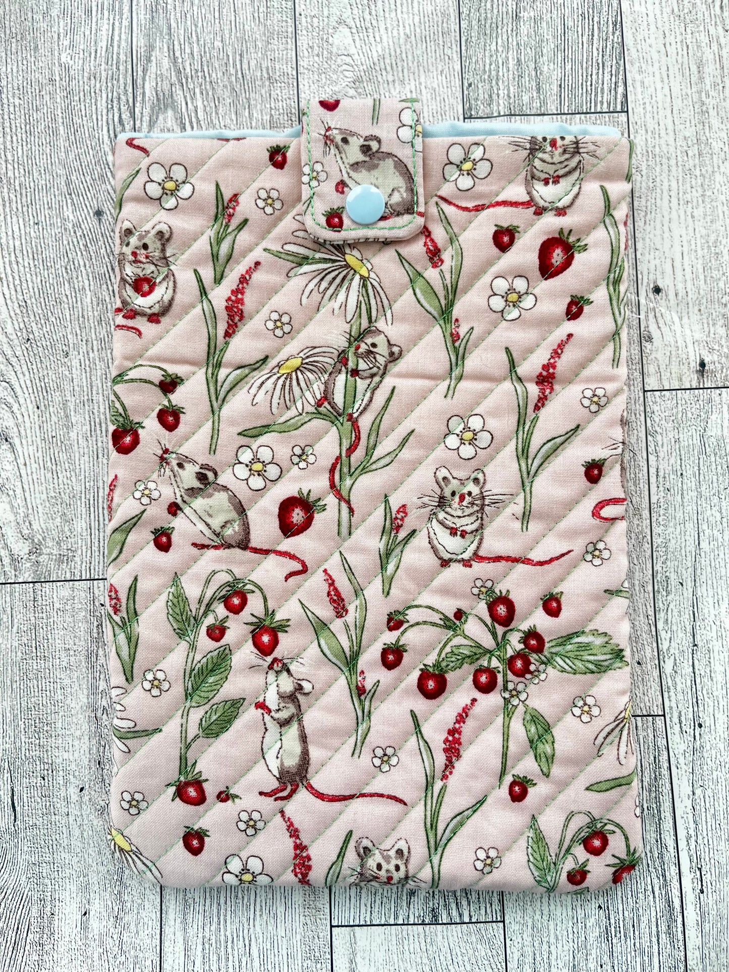 Strawberry field mouse book sleeve