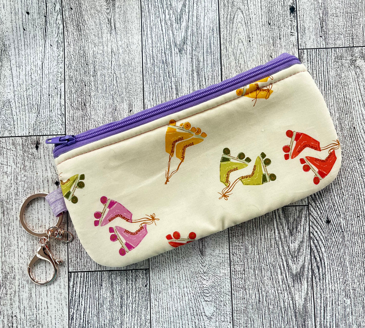 Retro roller skate sunglasses pouch